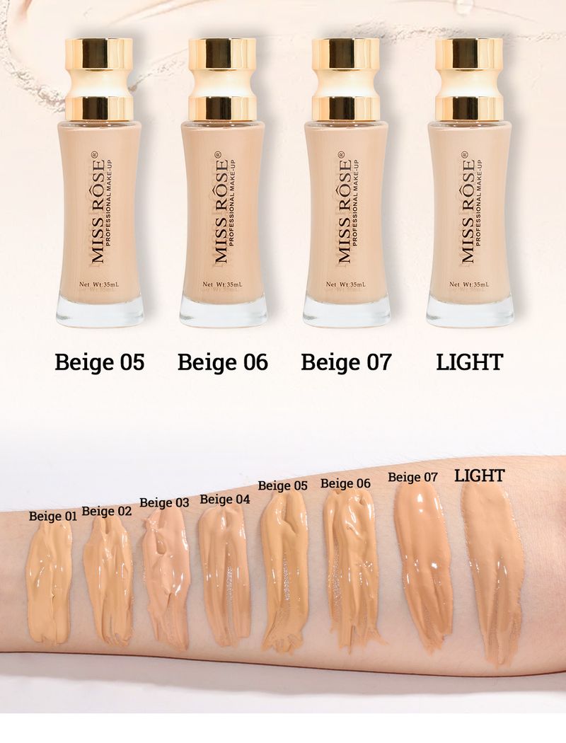 Maquillage du visage longue tenue sans bavure. Fond de teint correcteur naturel et transparent, léger et hydratant_voghion.com