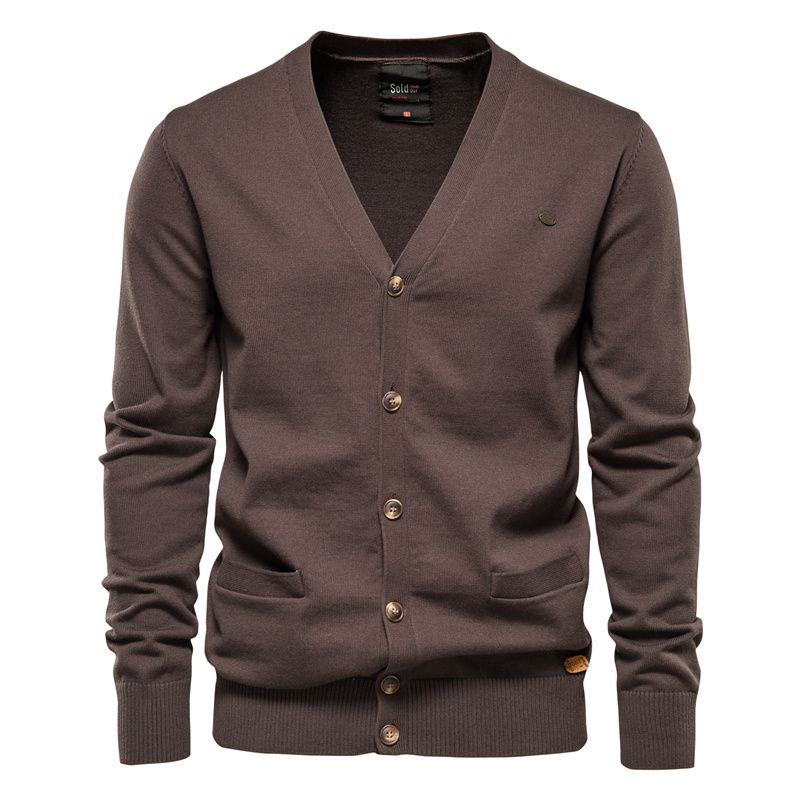 Vêtements pour hommes Pull d'automne Nouveaux tricots décontractés pour hommes Veste pour hommes Mode Couture décontractée Pull pour hommes_voghion.com