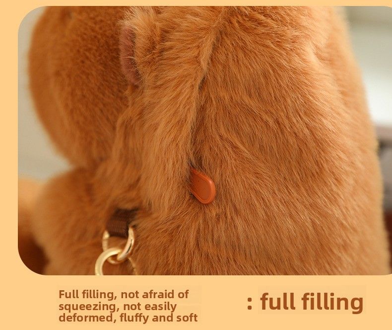Capybara Crossbody Backpack, Capybara Ugly Cute Plush Toy, Doll ,children's Gift_voghion.com