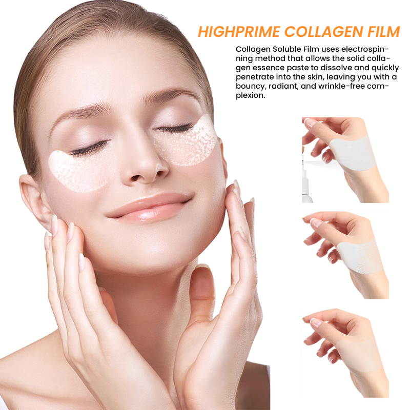 EELHOE collagen water-soluble facial lightens dark circles, bags, wrinkles fine lines, lifts and tightens eye mask_voghion.com