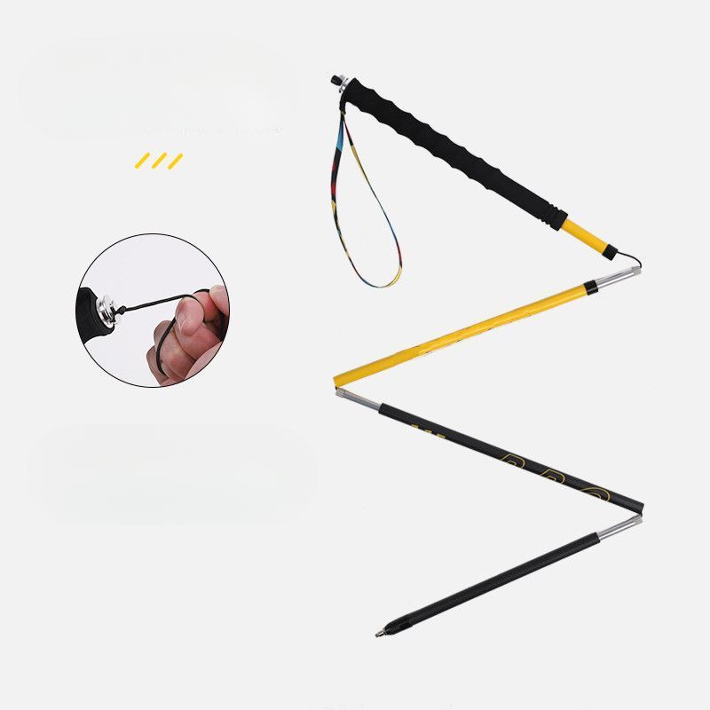 Tail Single Pole Walking Folding Ultralight Carbon Fiber Trail Running Hiking Stick_voghion.com