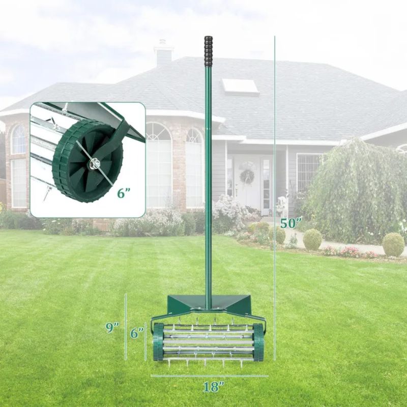 With 18 Lawn Rolling Splash-Proof Inch Aerator Fender For Garden_voghion.com