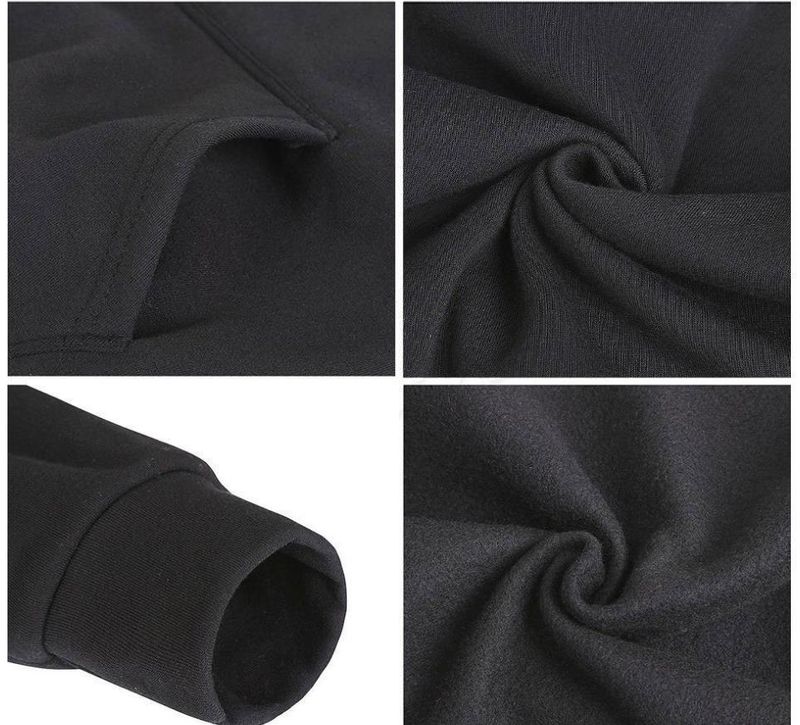 Langærmet hættetrøje til mænd med Faith Over Fear-tryk _voghion.com