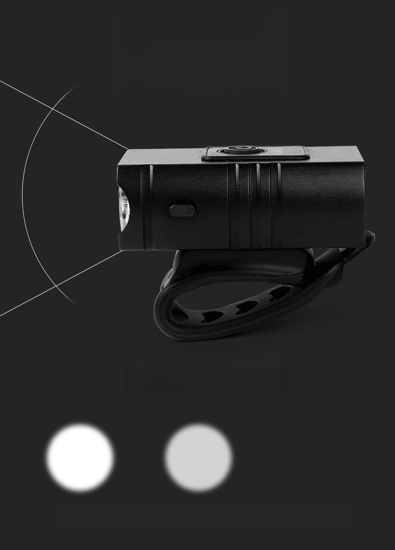 Set di accessori per bici da strada e mountain bike, con torcia frontale ad alta luminosità in lega di alluminio per bicicletta_voghion.com