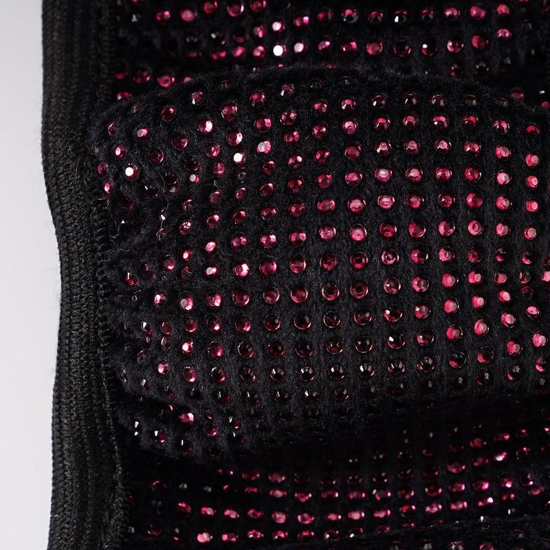 Car Steering Wheel Set With Diamond Elastic All Season Universal Anti Slip Rhinestone 38CM_voghion.com