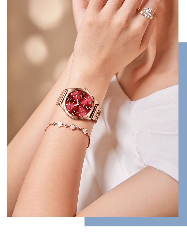 Luxury Business Quartz Watch For Women Elegant Women's Watches Simple Style With Date Display_voghion.com