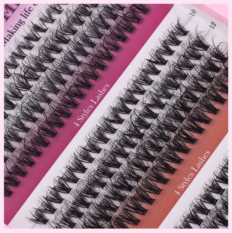 False Eyelashes Extension Suit Single Tuft Of Hair 320 Tufts Of Dense Makeup Big Eye D Curled Eyelashes_voghion.com