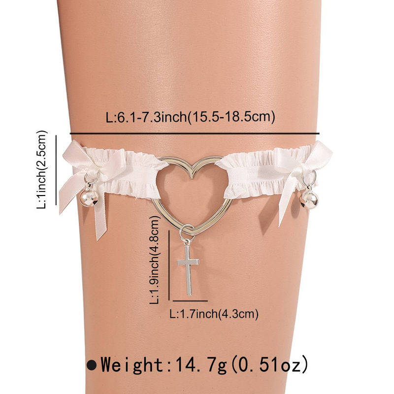 Nightclub sexy moda gamba anello elastico fiocco catena frange gamba catena cavigliera donna_voghion.com
