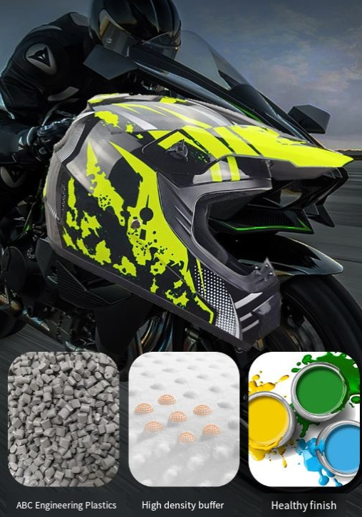 ABS-materiale kul hjelm motorsykkelkjøring terrenghjelm fire sesonger halvhjelm liten terrenghjelm_voghion.com