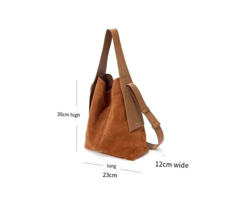 Songmont Mountain Pine Wildleder Tote Unterarmtasche Lazy Commuter Single Shoulder Crossbody_voghion.com