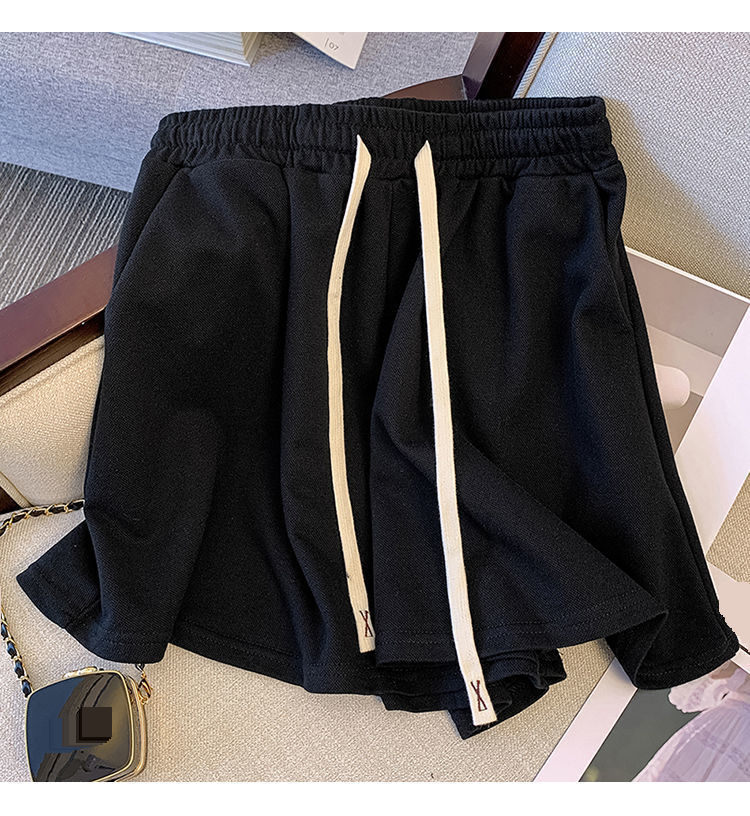 Damenbekleidung Große Nähte Kontrastfarbe Design lässiger Sportanzug Damen Sommer neue Mode lose kurzärmelige Shorts zweiteiliger Anzug_voghion.com
