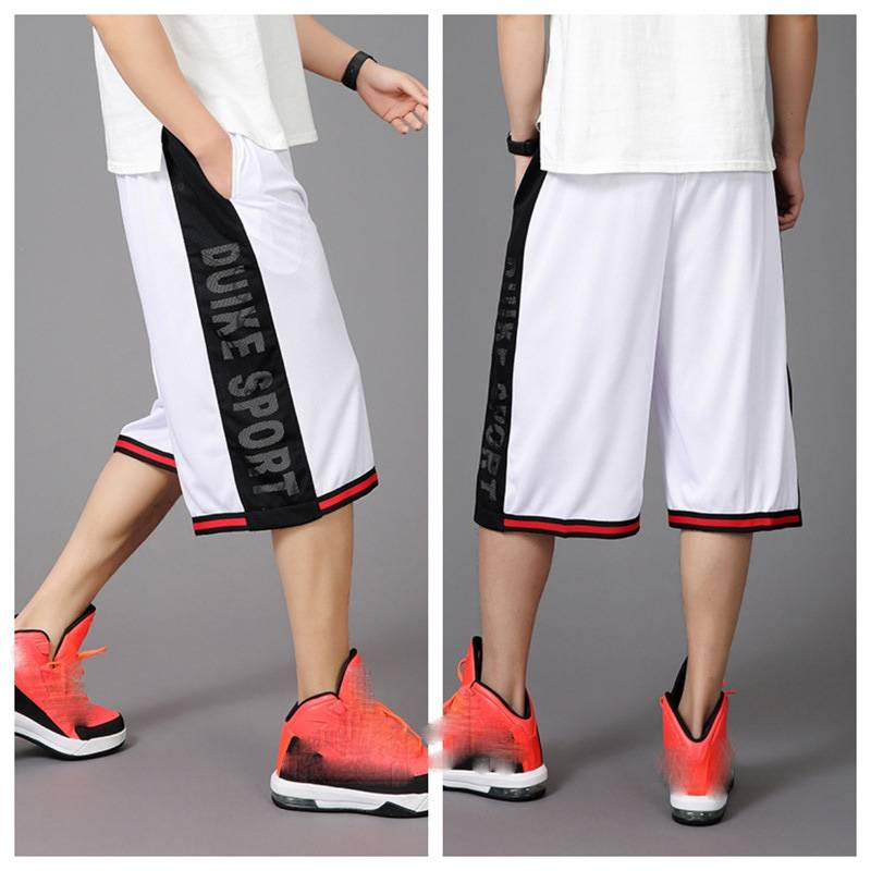 Men's Clothing Plus Size Shorts Elastic Loose Seven Point Basketball Shorts Running Fitness Sports Five Point Beach Shorts_voghion.com