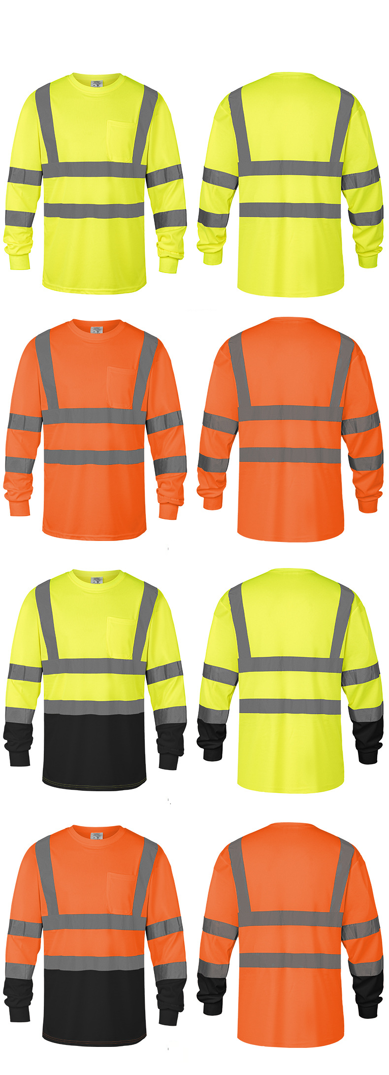 Roupas masculinas mais vendidas, camiseta refletiva, manga comprida respirável, proteção trabalhista, roupas de trabalho, construção, mina, armazém, roupas de trabalho_voghion.com