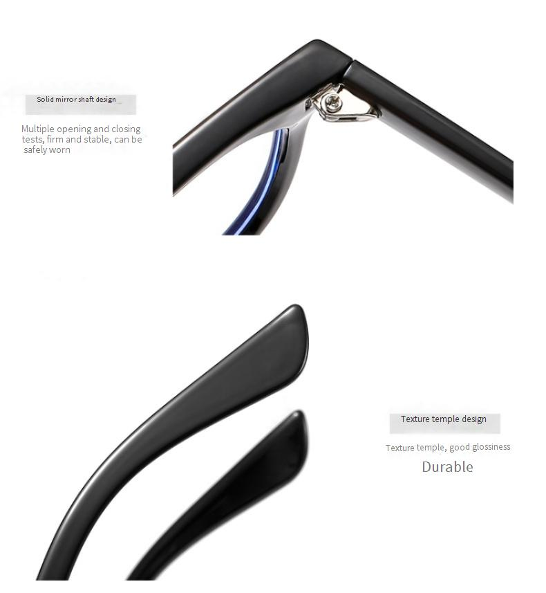 Men's Glasses New Fashion Blue Light Protection Flat Glasses Wang Jiong Makeup Artifact Can Be Matched With Degree Mi Ding Style Optical Glasses_voghion.com