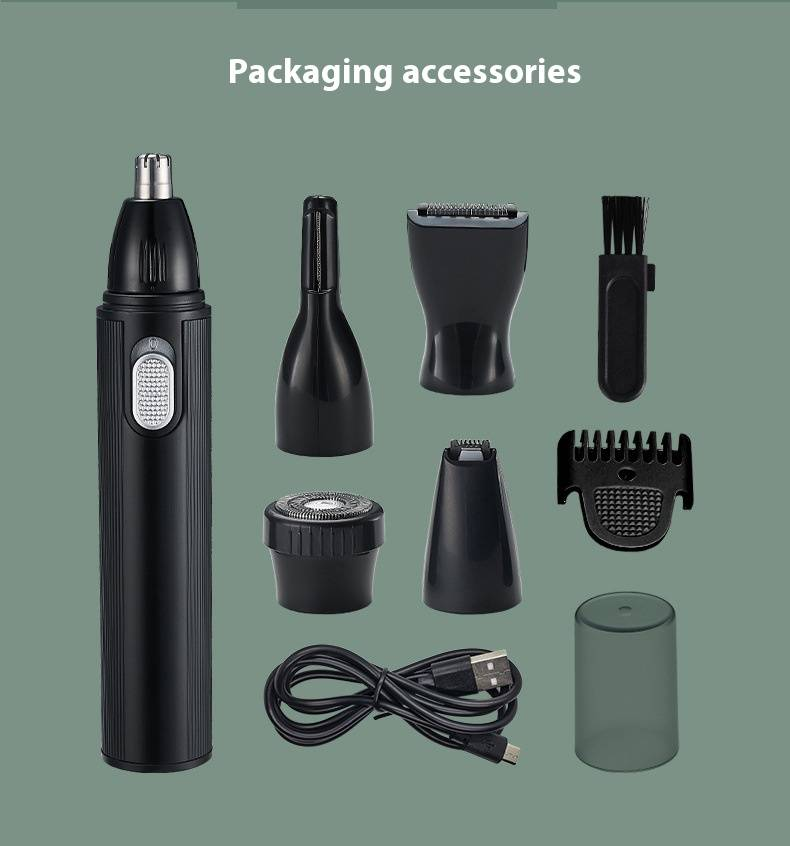 Professional 5-in-1 Women's Electric Hair Trimmer For Body, Bikini, Legs & Eyebrows – Painless & Waterproof – USB Rechargeable_voghion.com