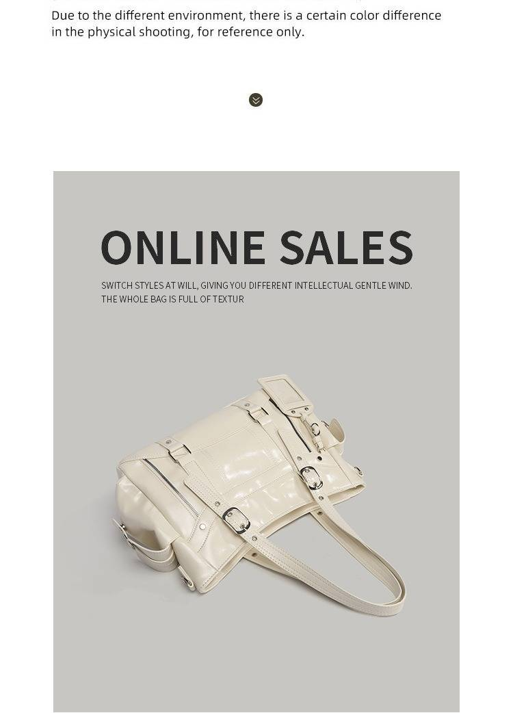 Trendy Retro Crossbody Tote Bag For Women - Stylish Large Capacity Shoulder Bag With Adjustable Strap, Zip Closure & Spacious Interior_voghion.com