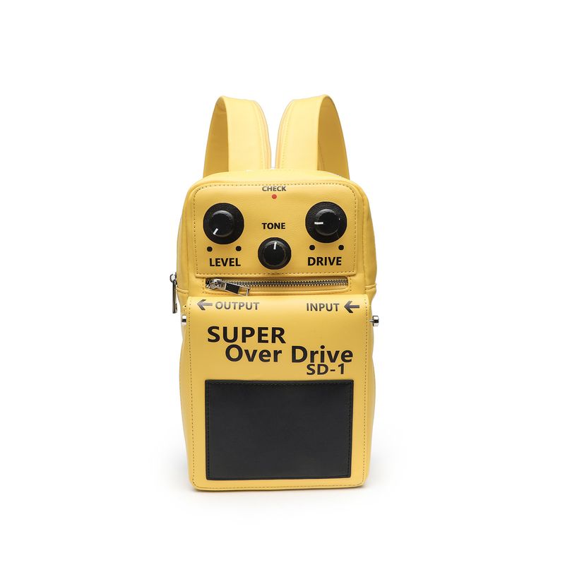 OSOCE Stylish Unisex Shoulder Bag For Guitar Pedals & Essentials – Lightweight PU Backpack With Adjustable Strap, Spacious Design_voghion.com