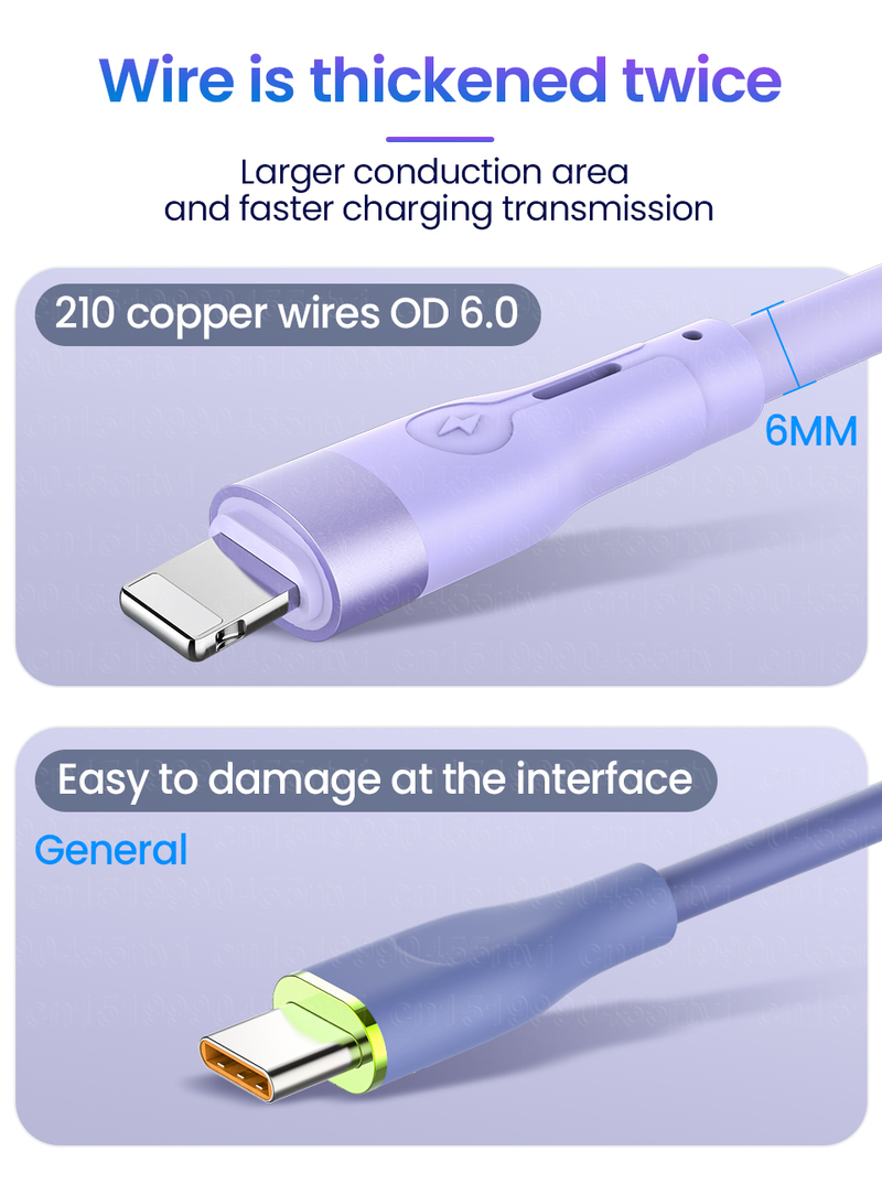 USB PD30W C Fast Charging Cable for iPhone 14 13 12 Pro Max Liquid Silicone Mobile Phone Origin Charger Cable      harging able   _voghion.com