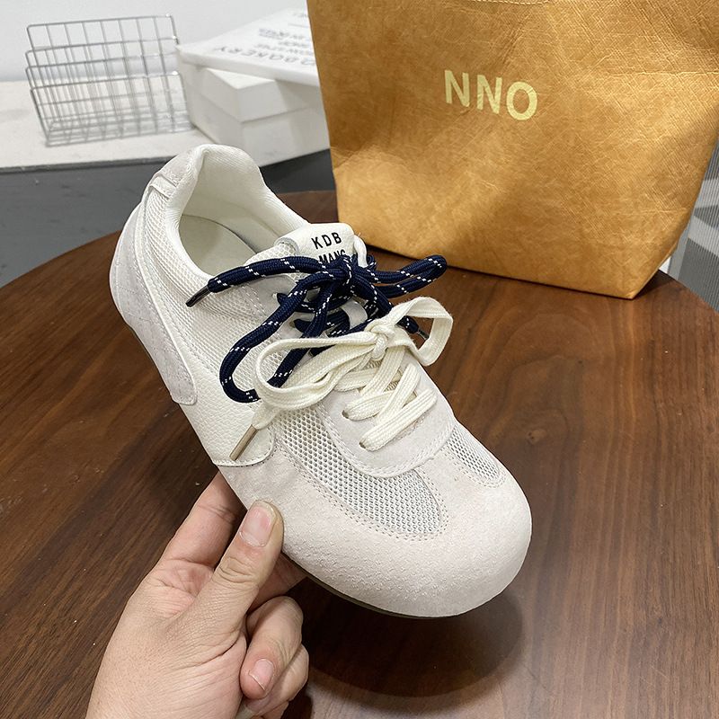 Gu Yun Spring Outing ~ 2025 Spring New Thick Soled Dexun Shoes Women's Genuine Leather Soft Soled Forrest Gump Shoes Casual Shoes_voghion.com