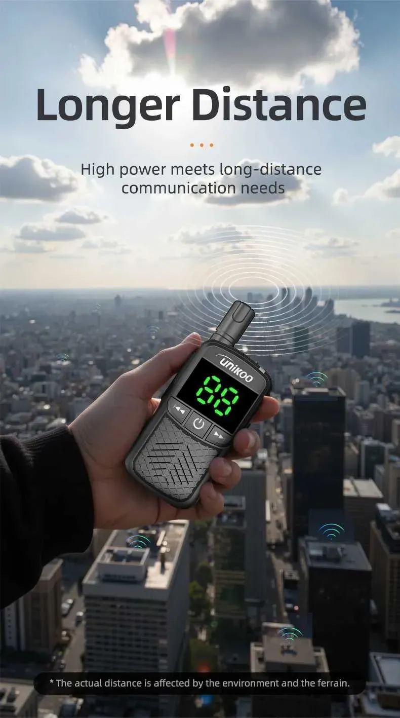 better Quality UNIKOO UK48 Talkie 4 PCS LCD Display Mini Portable Handheld Ra Cunicador Long Range Kids Walkie Talkies F250930_voghion.com