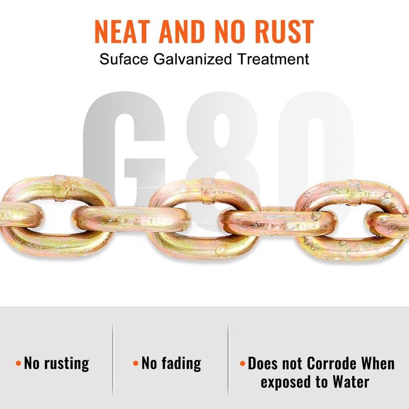 DOT G80 Chain Tow Hooks 5 Limit Tie Transport 20' With Load Binder 4900 X Galvanize Certified Chain Working 16'' Down Grab Lbs_voghion.com