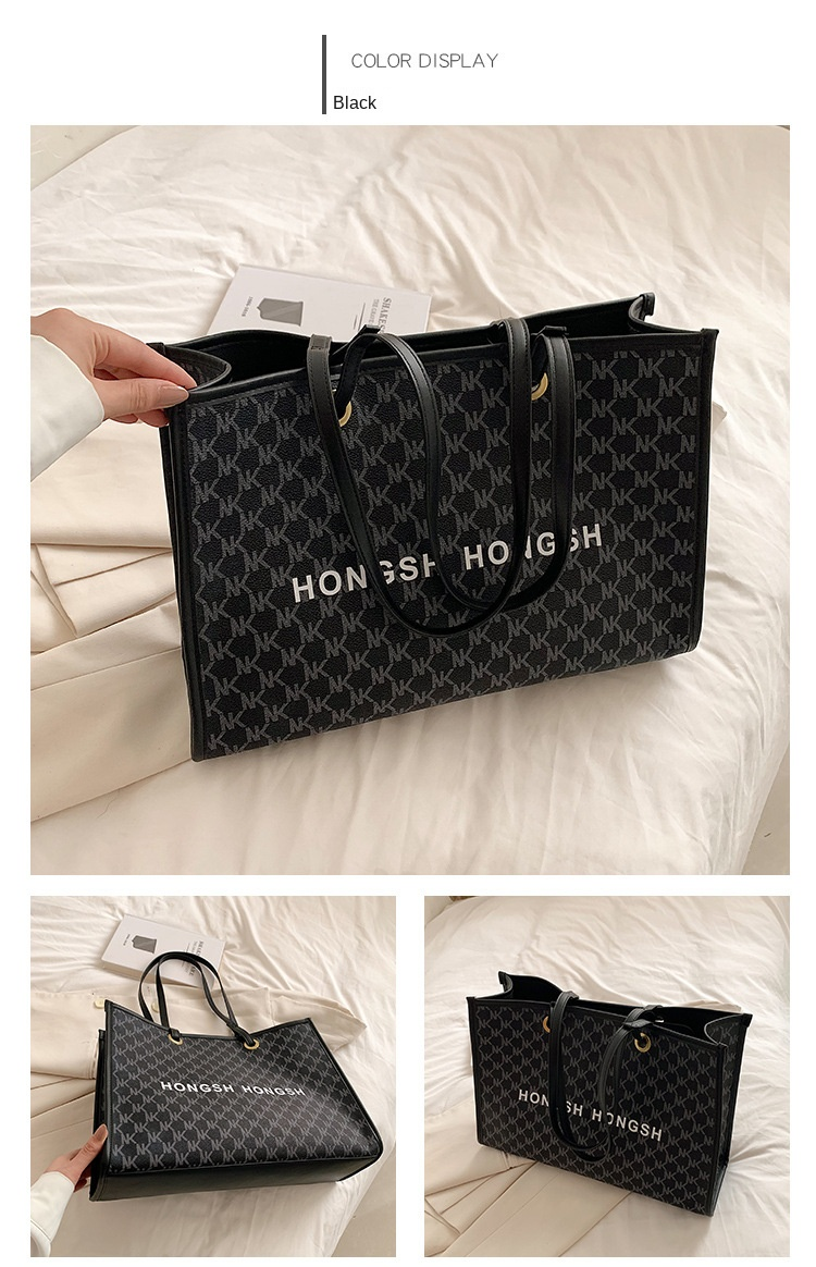 Borsa a tracolla all-in-one retrò da pendolare di moda da donna di nuova moda di grande capacità 2023. Borsa tote per classe universitaria_voghion.com