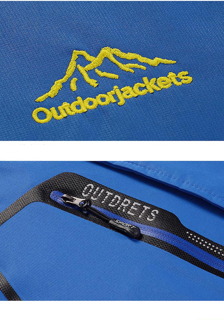 Men's hardshell jacket men's fleece thickened winter single layer windproof jacket_voghion.com