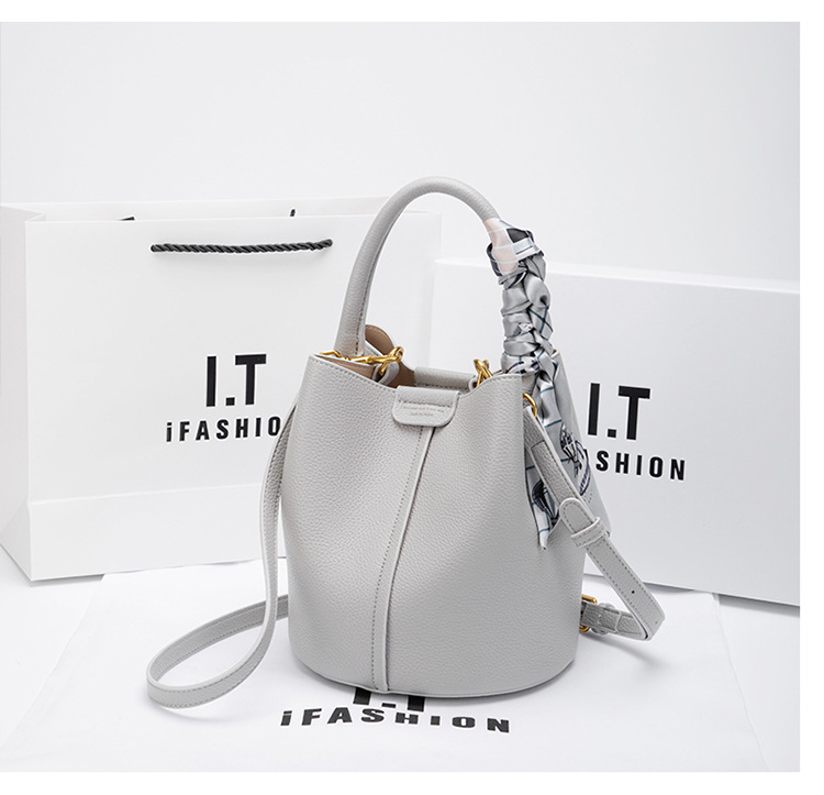 La nuova borsa a secchiello in pelle, cestino per verdure portatile, borsa per bambini, ad alta sensibilità, foglio di grande capacità, borsa con tracolla_voghion.com