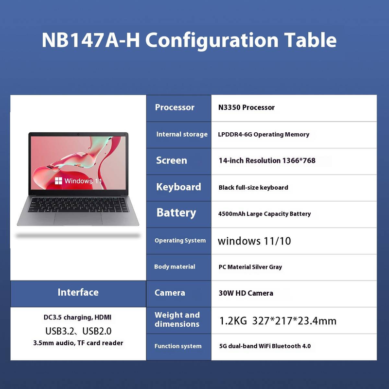 Portátil ultrafino de 15,6 pulgadas con Intel Celeron N4020, 8 GB de RAM, SSD de 256 GB, pantalla IPS Full HD, Windows 10, ligero y portátil para negocios y estudio._voghion.com