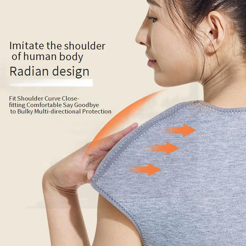 Therapeutic Shoulder Wrap – Adjustable Heat Retention For Sleeping, Postpartum & Elderly Joint Support (M/L Sizes, Grey)_voghion.com