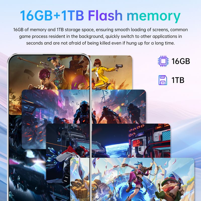 C40 Pro Smartphone 7.3 Large Screen 16+1T Mobile Phone Available_voghion.com