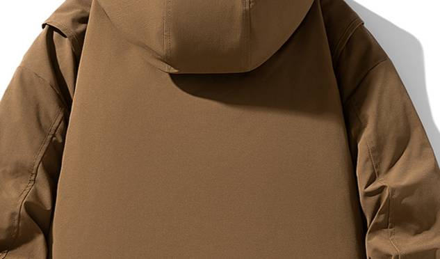 Herren-Winter-Arbeitsjacke mit Kapuze – 600FP Entendaunen, wasserdicht & mit mehreren Taschen, Streetwear-Übergröße (Schwarz/Armeegrün/Braun)_voghion.com