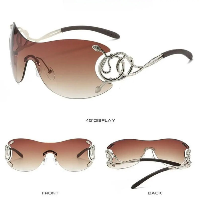 Y2K Randlose Sonnenbrille Frauen Marke Designer Punk One Piece Sonnenbrille Männer Goggle Shades UV400 Schlange Mode_voghion.com