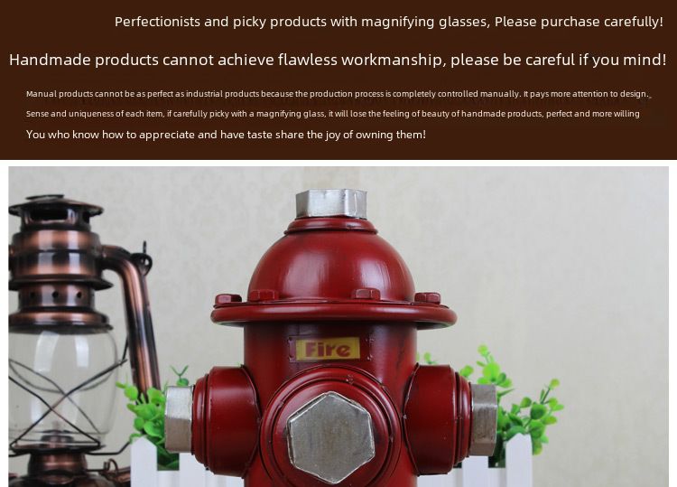 Retro fire hydrant model iron crafts home accessories decoration photography props can be_voghion.com