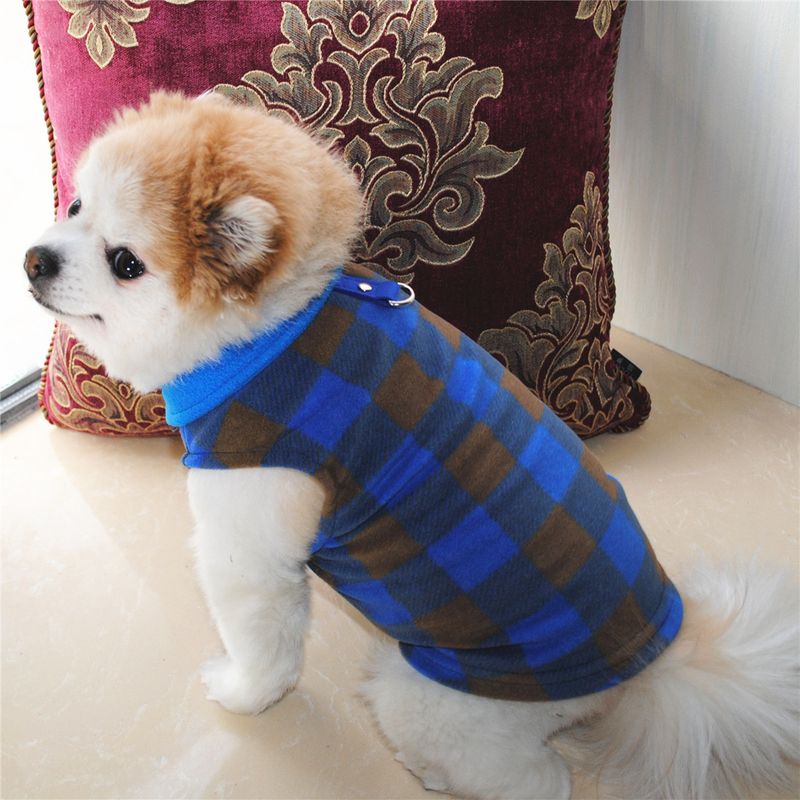 Abbigliamento per animali domestici diretto dalla fabbrica, per cani, autunno e inverno, in pile polare, fibbia di trazione, 27 colori brevettati, saranno oggetto di indagine_voghion.com