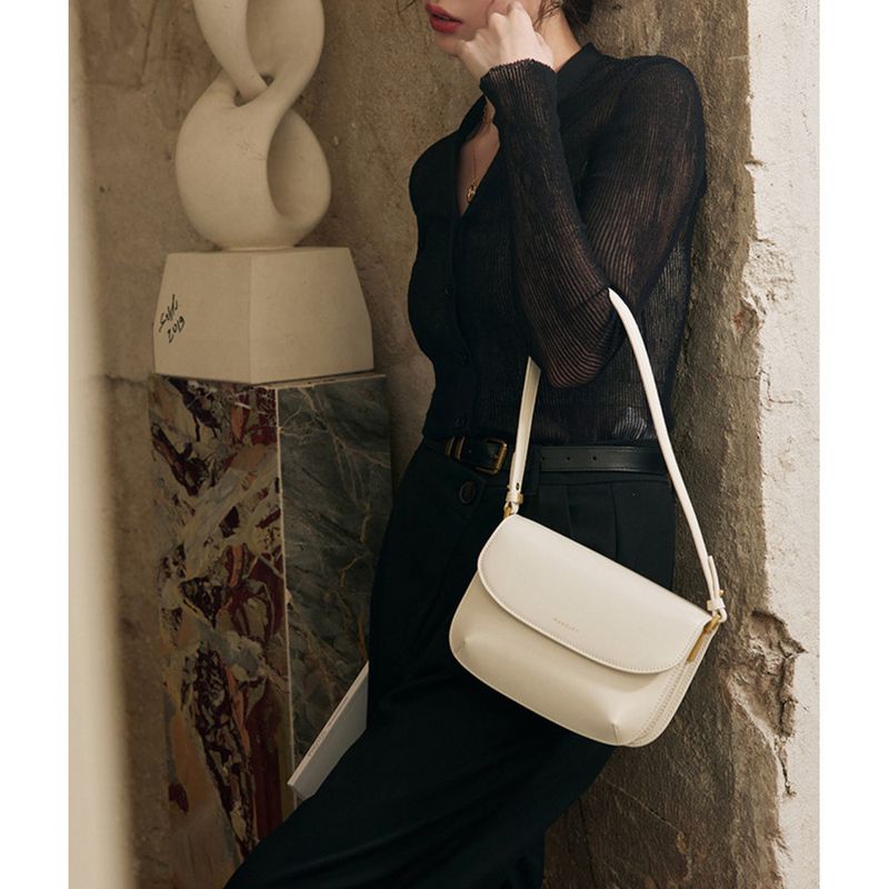 Borsa a tracolla di alta qualità per le donne 2024, nuova borsa a tracolla alla moda in vera pelle di vacchetta, borsa a tracolla di nicchia_voghion.com