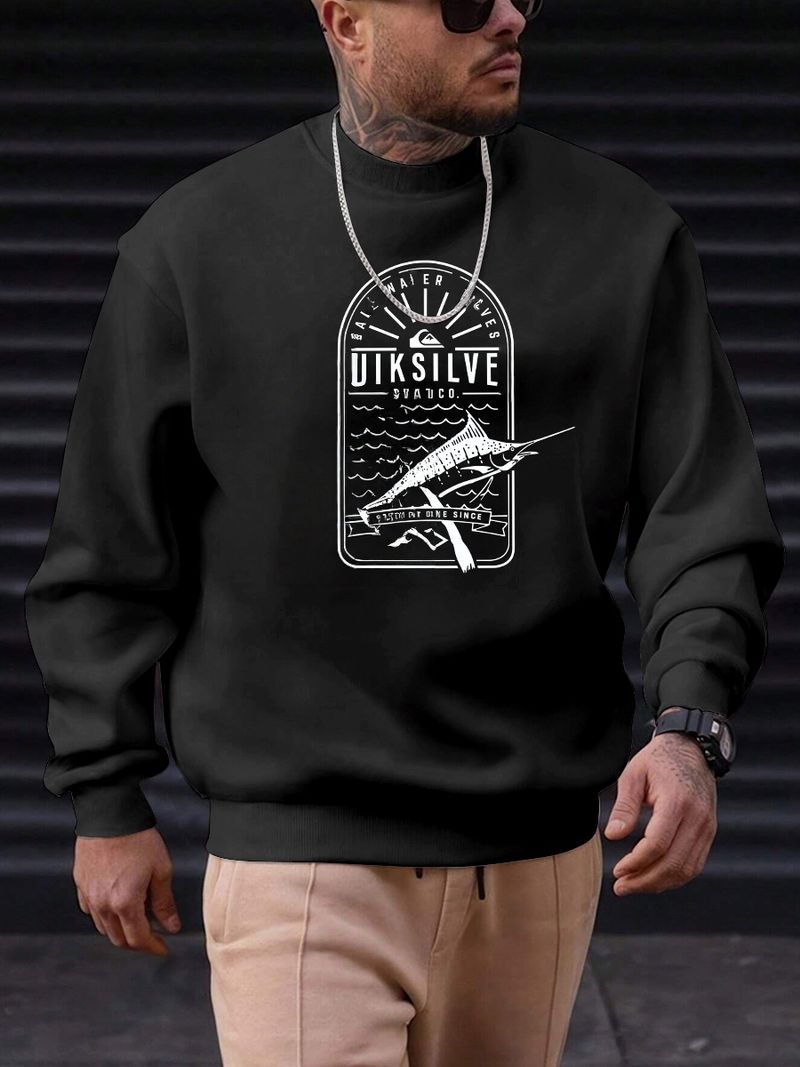 Polar Fleece Einfarbig Rundhals Pullover Herren Candy Baumwolle Langarm Arbeitskleidung_voghion.com