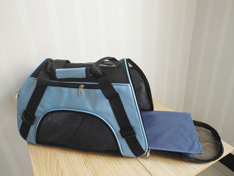 Cat Bags Soft Sided Portable Dog Carrier Mesh Breathable Carrier Bags For Cats Dogs Comfort Foldable Handbag Pet Transport Bag_voghion.com