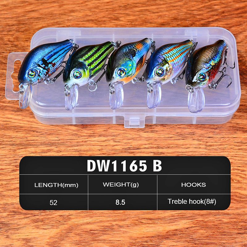 Lure Rockfish 10 Pieces Popper Fishing Bait PP Box Set Multiple Styles_voghion.com