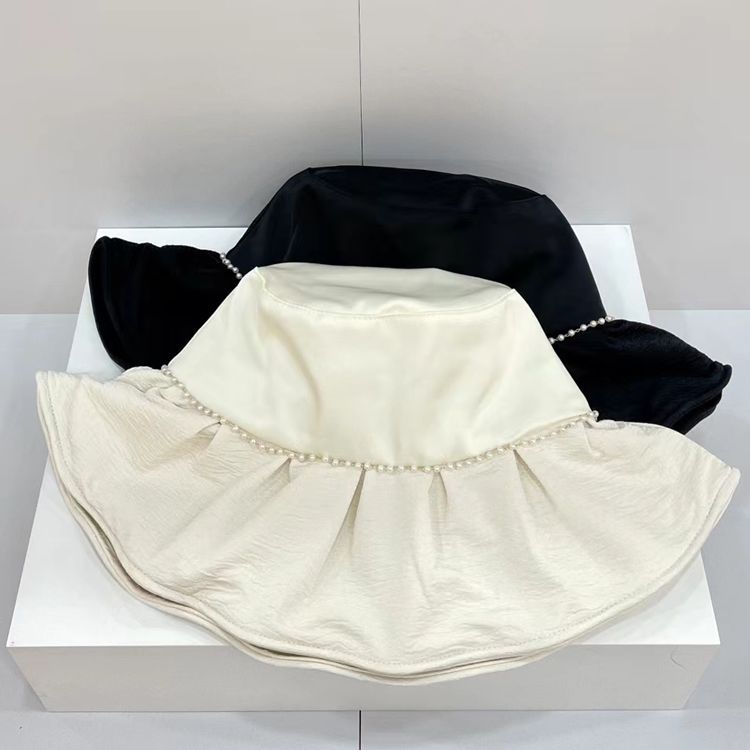 Lace Big Eaves Bucket Hat Damen Saison Dünn Atmungsaktiv Sonnenschutz Sonnenschutz Sonnenhut_voghion.com