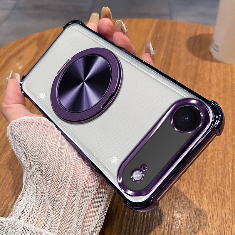 360 Magnetic Bracket For IPhone Apple 17air Mobile Phone Case Transparent Soft Case Men And Women New Trendy_voghion.com