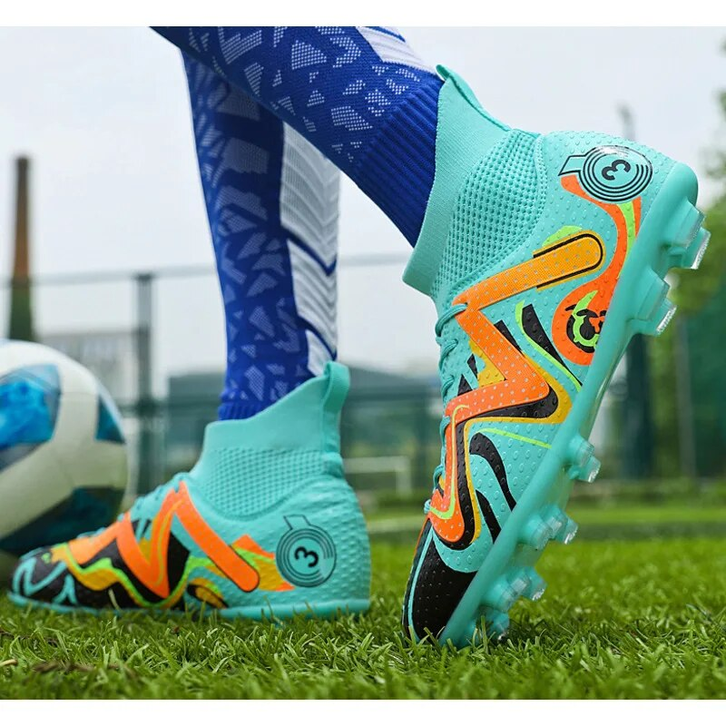 Scarpe da calcio per allenamento su erba sintetica, taglie forti, per studenti e uomini_voghion.com