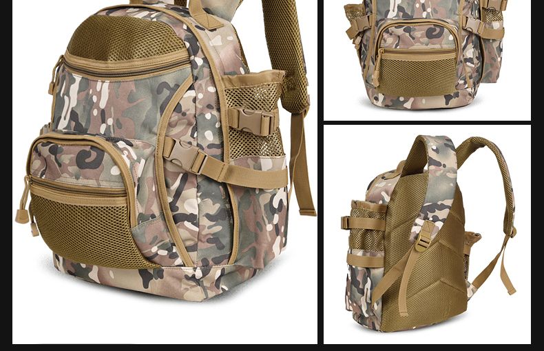 Outdoor Große Kapazität Wandern Militär Enthusiasten Taktische Doppel Schulter Tasche männer Camouflage Casual Sport Reise_voghion.com