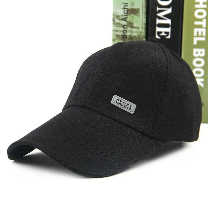 Schwarze Baseball-Sonne im Freien Freizeit Reisen Duckbill Cap gedruckt Hut anpassbares Geschenk_voghion.com