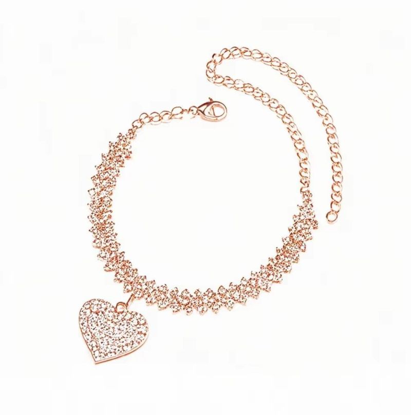 Fashion Rhinestone Chain Women's Anklets Silver Color/Gold Color Luxury Bracelet On Leg Accessories Wedding Party Fashion Jewelry_voghion.com