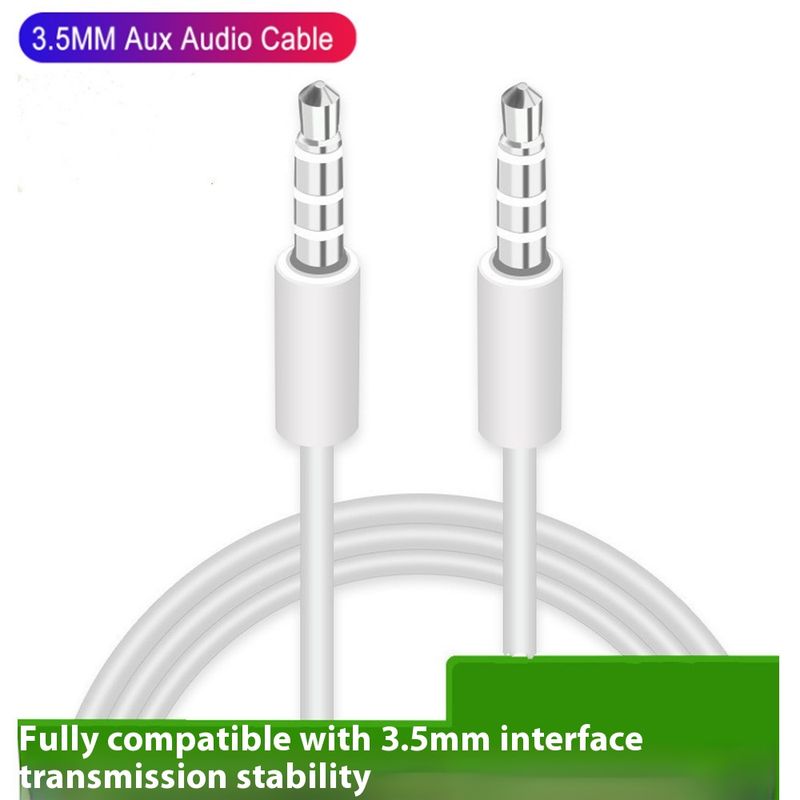 Musik Festival AUX handys, geeignet für Apple audio kabel 4-abschnitt 4-core auto stecker gerade 3,5mm zu männlichen_voghion.com