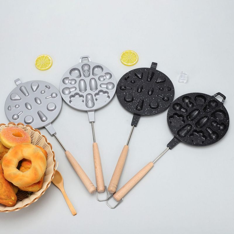 Cake Mold Household Oval Baking Tool Kitchen Egg Waffle Plum Blossom Baking Tray_voghion.com