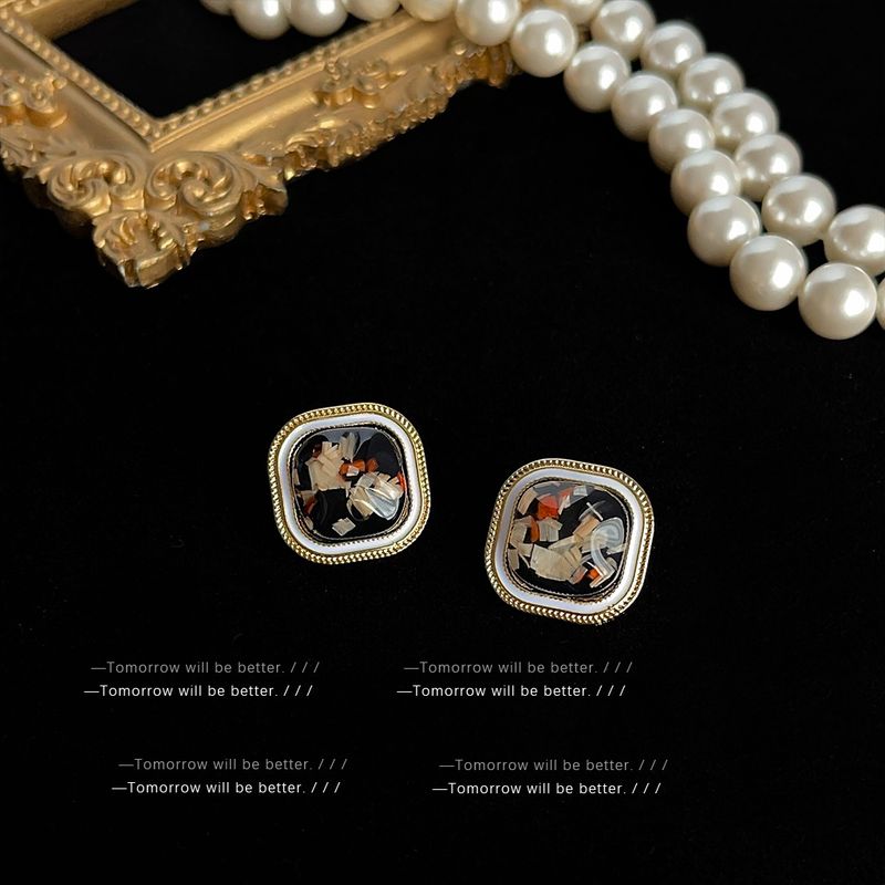 Orecchini vintage di alta qualità, di nicchia, leggeri, di lusso, alla moda, in stile metà secolo, con temperamento artistico, alla moda._voghion.com