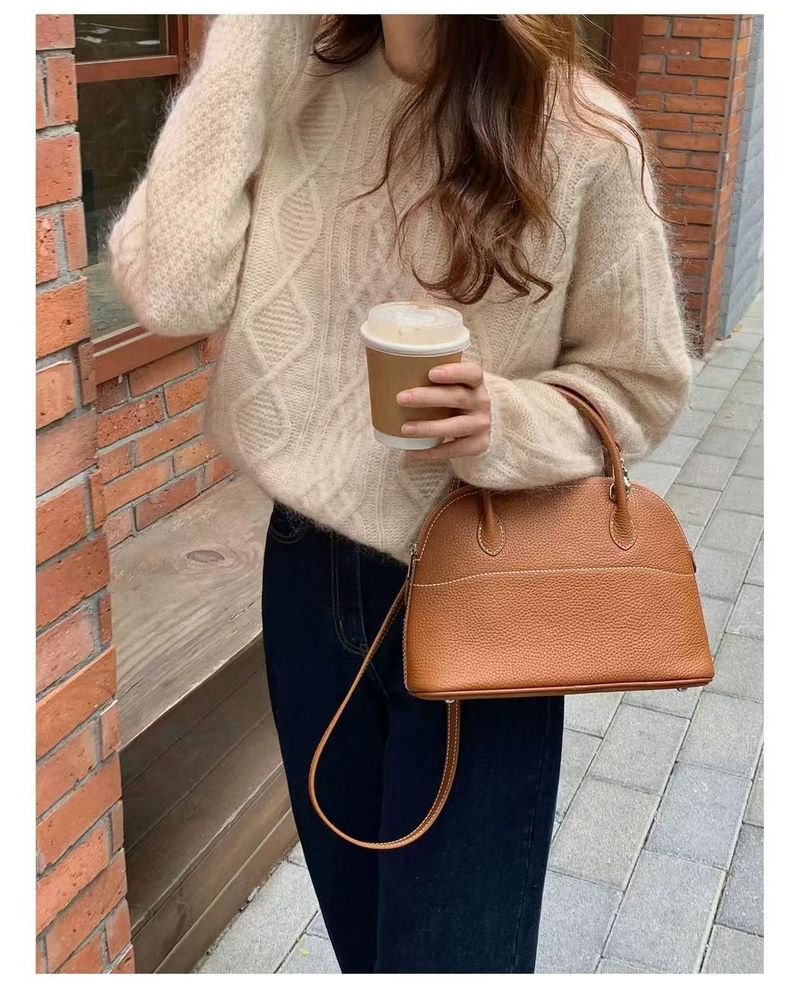 Maglione in cashmere spesso e morbido, stile pigro, 100% lana da donna, maglia autunnale e invernale per figure minute_voghion.com