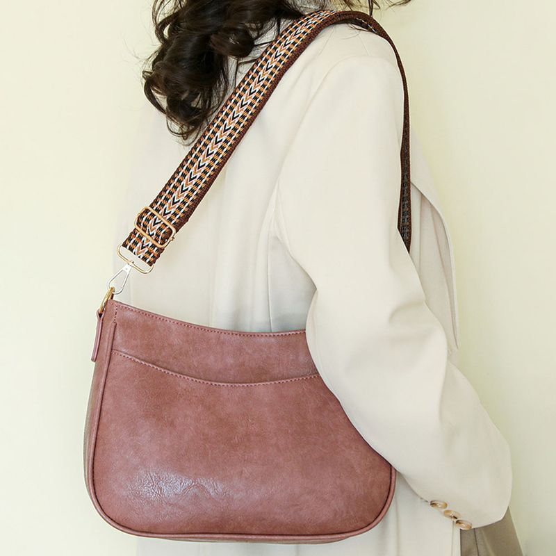 Borsa a tracolla vintage da donna in pelle PU, alla moda, con tracolla per chitarra, borsa a mano Hobo, borsa da ascella, borsa a tracolla_voghion.com
